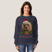 Cocker spaniel Kerstmis  Trui (Voorkant volledig)