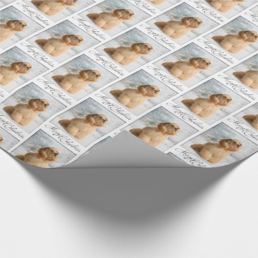 Cocker Spaniel kerstpapier Cadeaupapier (Hoek)
