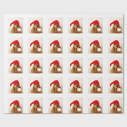 Cocker Spaniel kerstpapier Cadeaupapier (Vlak)
