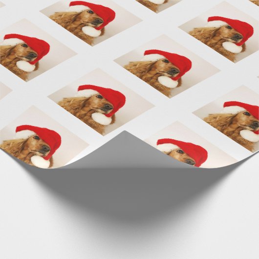 Cocker Spaniel kerstpapier Cadeaupapier (Hoek)