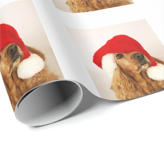 Cocker Spaniel kerstpapier Cadeaupapier (Rol Hoek)