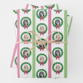 Cocker Spaniel kerstpapier Inpakpapier Vel (In situ)