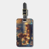 Cocker Spaniel Kerstvakantie Bagagelabel (Voorkant verticaal)