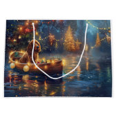 Cocker Spaniel Kerstvakantie Groot Cadeauzakje (Voorkant)