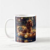 Cocker Spaniel Kerstvakantie Koffiemok (Links)