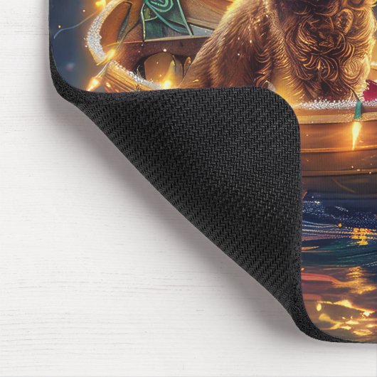 Cocker Spaniel Kerstvakantie Muismat (Hoek)