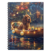 Cocker Spaniel Kerstvakantie Notitieboek (Voorkant)