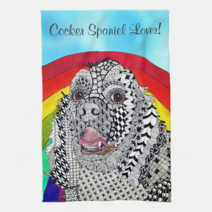Cocker Spaniel keukenhanddoek