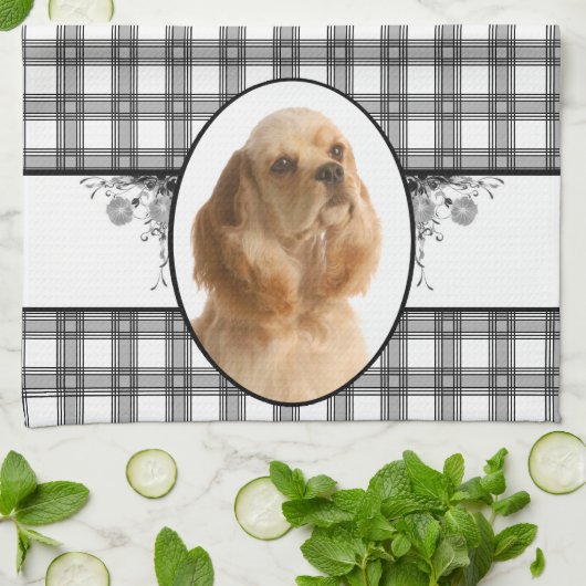 Cocker Spaniel Kitchen Towel Theedoek (Gevouwen)