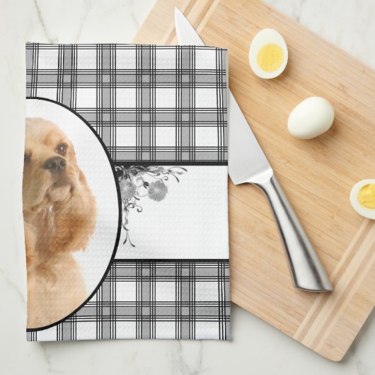 Cocker Spaniel Kitchen Towel Theedoek (Quarter Fold)