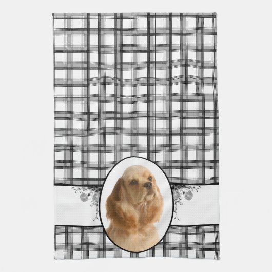 Cocker Spaniel Kitchen Towel Theedoek (Verticaal)