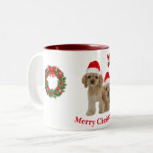 Cocker spaniel koffiekop tweekleurige koffiemok (Voorkant links)