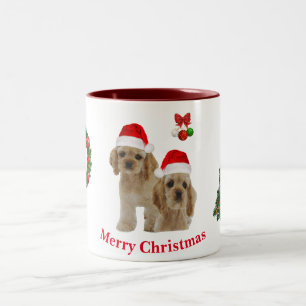 Cocker spaniel koffiekop tweekleurige koffiemok