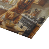 Cocker Spaniel Kookt in Keuken Snijplank (Hoek)