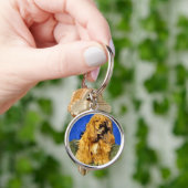 Cocker Spaniel Kunst Sleutelhanger (Hand)