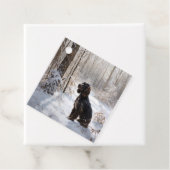 Cocker Spaniel Laat het Sneeuwen Kerstmis  Bedankjes Labels (In situ)