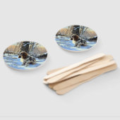 Cocker Spaniel Laat het sneeuwen Kerstmis Handwaaier (Niet-gemonteerd)