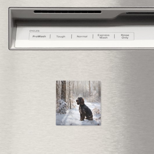 Cocker Spaniel Laat het sneeuwen Kerstmis Magneet (Insitu (Vaatwasser))