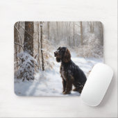 Cocker Spaniel Laat het sneeuwen Kerstmis Muismat (Met muis)