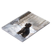 Cocker Spaniel Laat het sneeuwen Kerstmis Notitieboek (Linkerzijde)