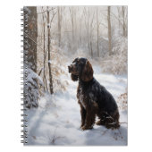 Cocker Spaniel Laat het sneeuwen Kerstmis Notitieboek (Voorkant)