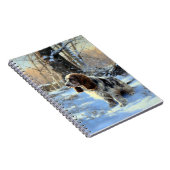 Cocker Spaniel Laat het sneeuwen Kerstmis Notitieboek (Rechterzijde)