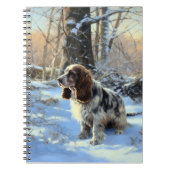 Cocker Spaniel Laat het sneeuwen Kerstmis Notitieboek (Voorkant)