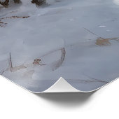 Cocker Spaniel Laat het sneeuwen Kerstmis Perfect Poster (Hoek)