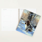 Cocker Spaniel Laat het sneeuwen Kerstmis Planner (Display)