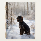Cocker Spaniel Laat het sneeuwen Kerstmis Planner (Voorkant)