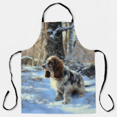 Cocker Spaniel Laat het sneeuwen Kerstmis Schort (Voorkant)