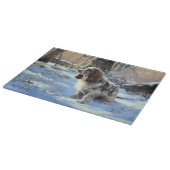 Cocker Spaniel Laat het sneeuwen Kerstmis Snijplank (Hoek)