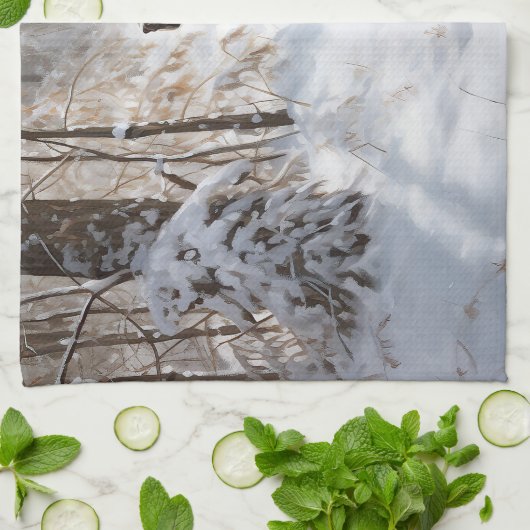 Cocker Spaniel Laat het sneeuwen Kerstmis Theedoek (Gevouwen)