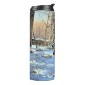 Cocker Spaniel Laat het sneeuwen Kerstmis Thermosbeker (Gedraaid links)