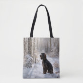Cocker Spaniel Laat het sneeuwen Kerstmis Tote Bag (Voorkant)