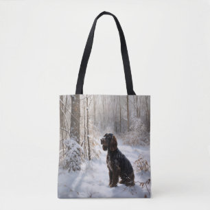 Cocker Spaniel Laat het Sneeuwen Kerstmis Tote Bag