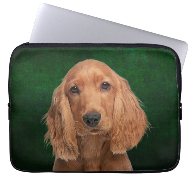 Cocker Spaniel-laptophoes Laptop Sleeve (Voorkant)