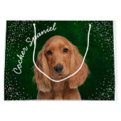 Cocker Spaniel Large Gift Bag Groot Cadeauzakje (Voorkant)