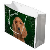 Cocker Spaniel Large Gift Bag Groot Cadeauzakje (Voorkant Gekanteld)