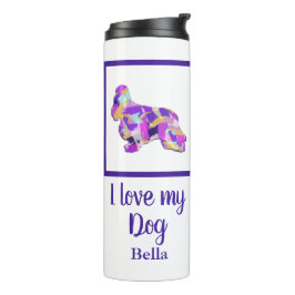 Cocker Spaniel Leuke Hond Silhouet PurplePY&B Thermosbeker