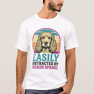 Cocker Spaniel Licht Afleidbaar Vintage Hond Shirt