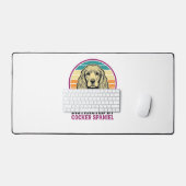 Cocker Spaniel Licht Afleidbaar Vintage Hond Shirt Bureaumat (Keyboard & Muis)