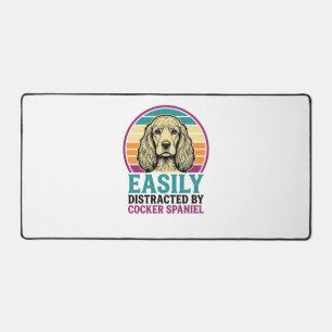 Cocker Spaniel Licht Afleidbaar Vintage Hond Shirt Bureaumat