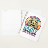 Cocker Spaniel Licht Afleidbaar Vintage Hond Shirt Planner (Display)