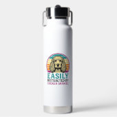 Cocker Spaniel Licht Afleidbaar Vintage Hond Shirt Waterfles (Voorkant)