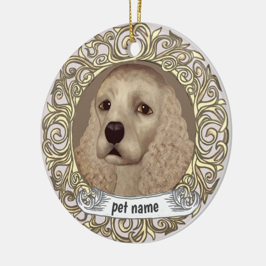 Cocker Spaniel Liefdevolle Herinnering ornament (Links)