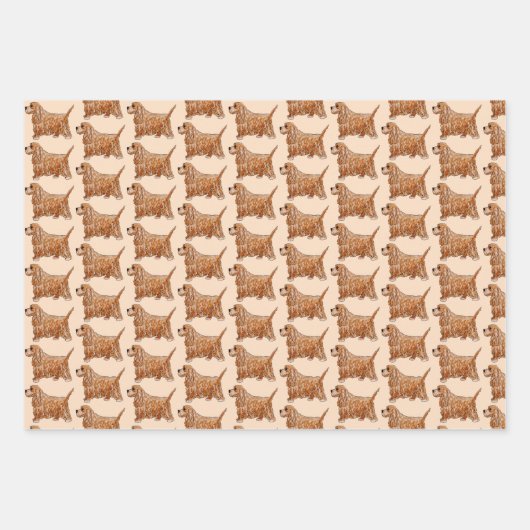 Cocker Spaniel liefhebbers Inpakpapier Vel (Voorkant)