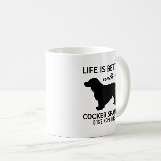 Cocker Spaniel Life: Beter ontwerp Koffiemok (Voorkant rechts)
