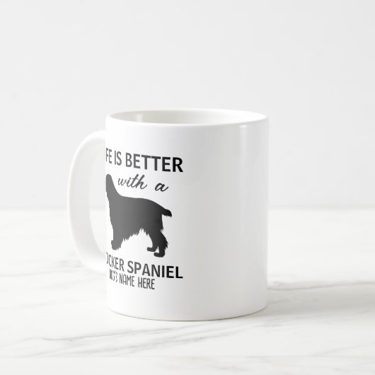 Cocker Spaniel Life: Beter ontwerp Koffiemok (Voorkant links)