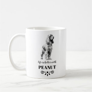 Cocker Spaniel Life is beter met Custom Dog Name Koffiemok